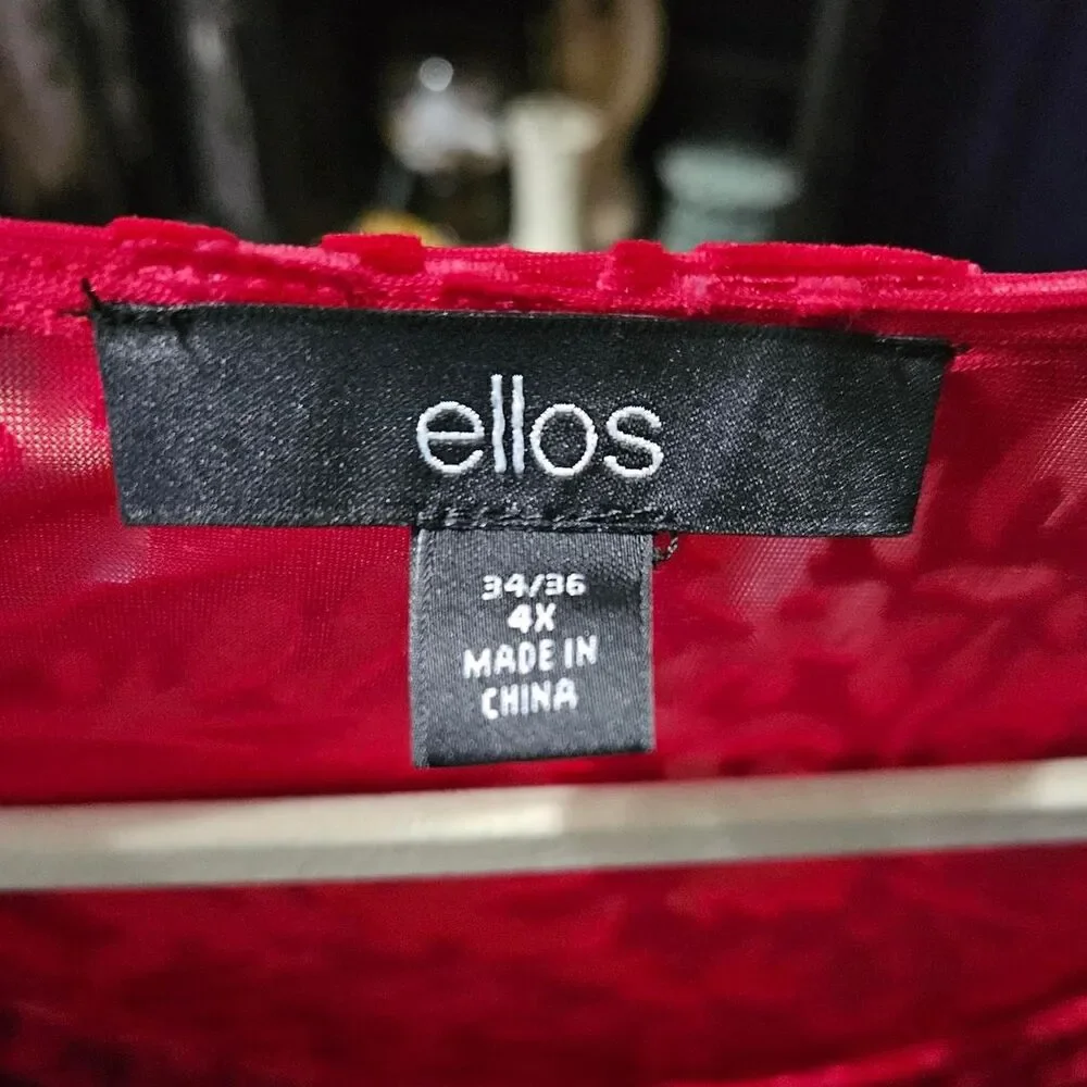 Ellos Women's Red and Pink Blouse - Picture 3 of 8